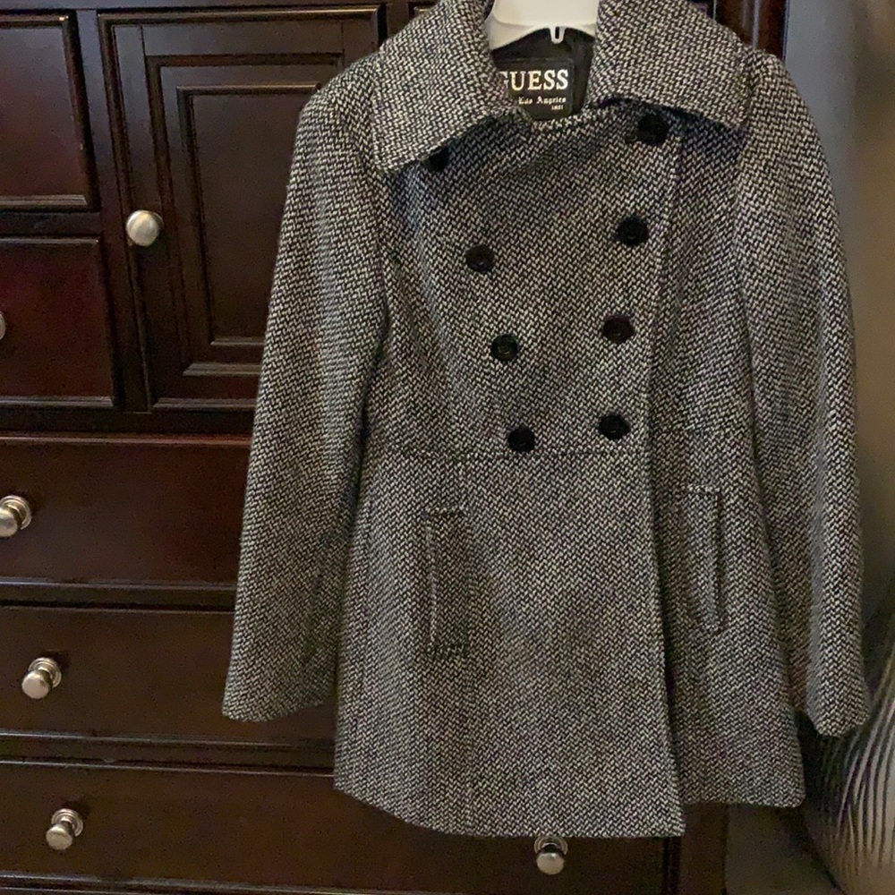 Beautiful Pea Coat by Guess. Size S